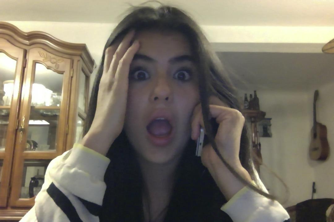 Dora  Izquierdo  receiving  IHDA  finalist  phone  call  