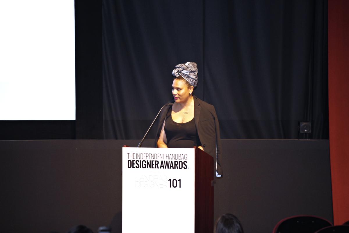 Julee Wilson of Essence presenting 