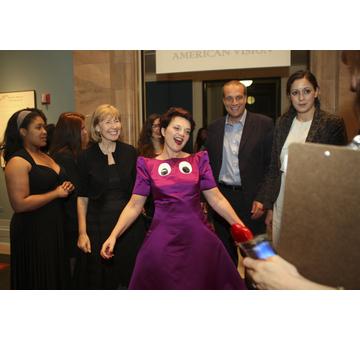 Lulu Guinness, her team and Jayne Harkness of Isaac Mizrahi