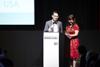 Bernina Gayle Shleiman with IHDA Winner Christopher Belt 