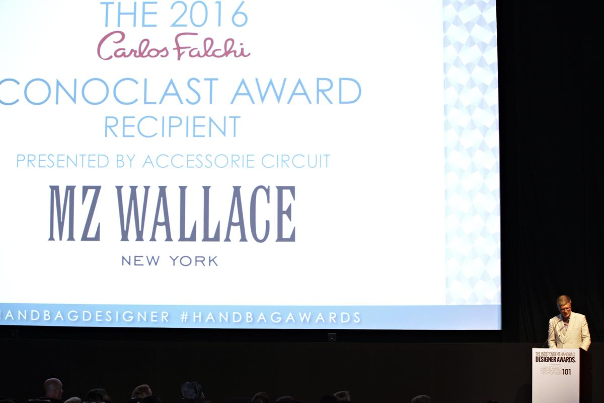 Tom Nastos presenting Iconoclast award 