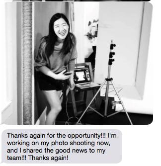Yiming Lin receives Finalist phone call 